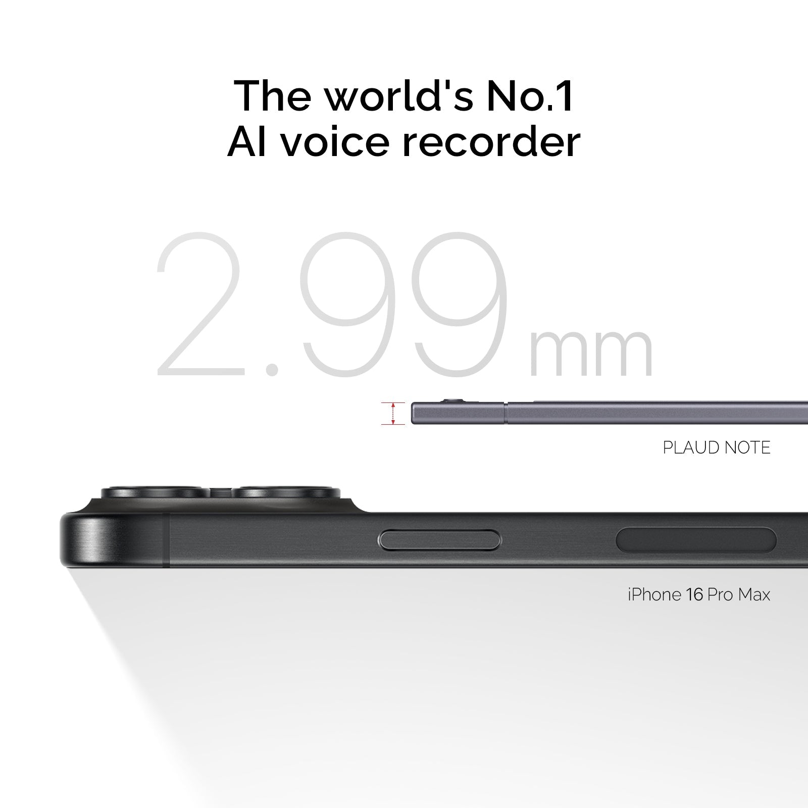 PLAUD NOTE - Notetaker IA professionale