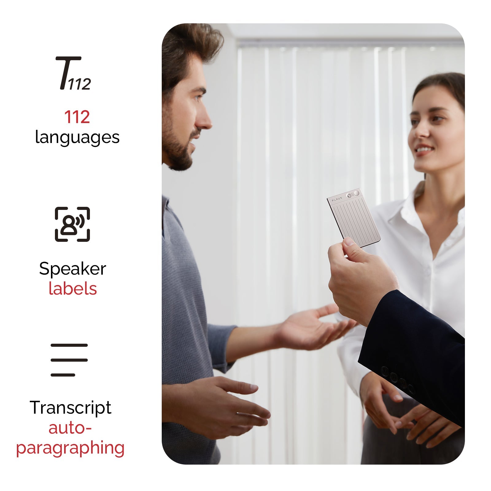 PLAUD NOTE - Notetaker IA professionale