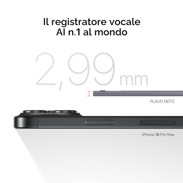 PLAUD Note e 2 Piano annuale illimitato
