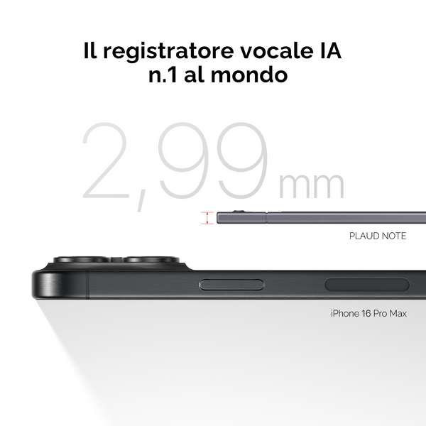 PLAUD NOTE e Pro Piano IA annuale
